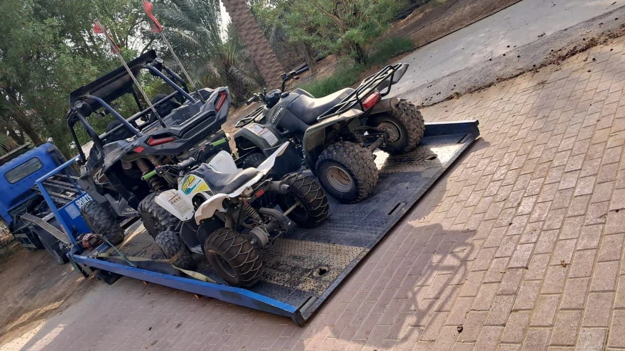Admill roadside recovery operations in Dubai
